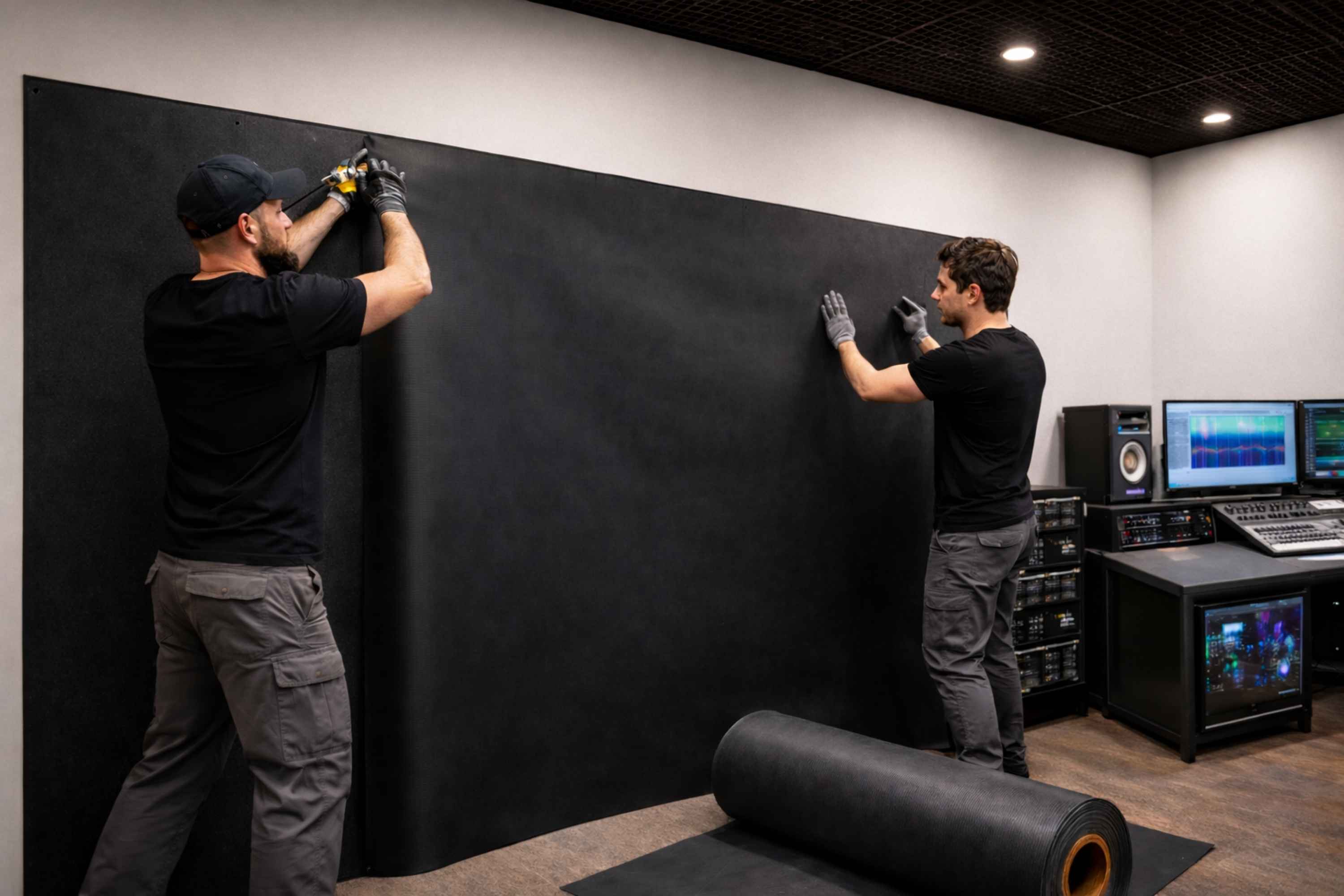 SoundBlanket mass loaded vinyl noise barrier by MMT Acoustix
